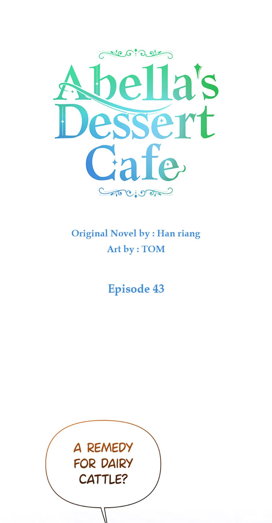 She came back and opened a dessert shop chapter 43