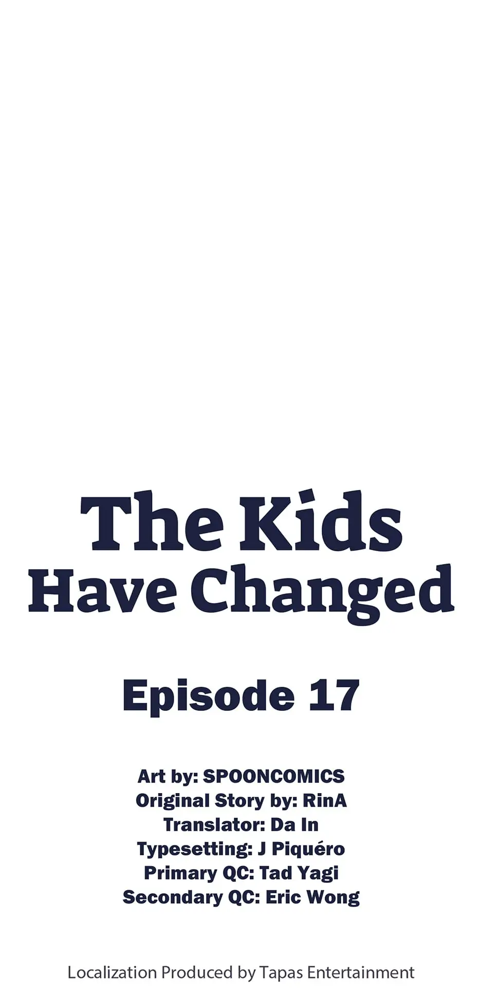 The Kids Have Changed chapter 17