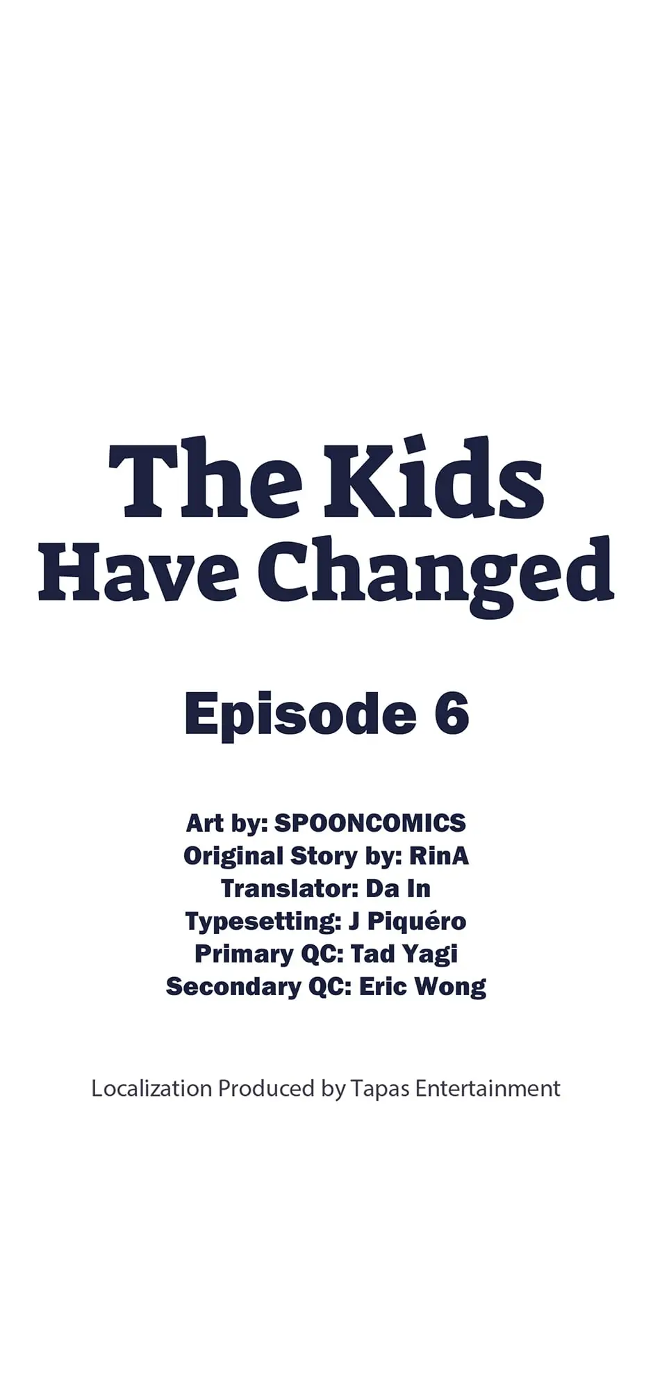 The Kids Have Changed chapter 6