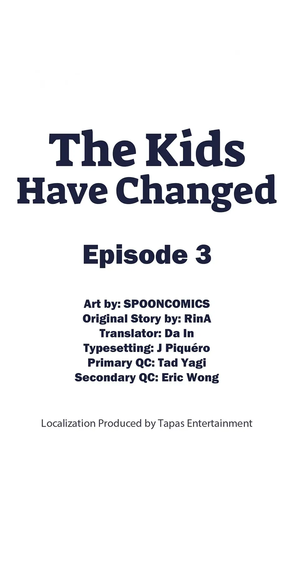 The Kids Have Changed chapter 3