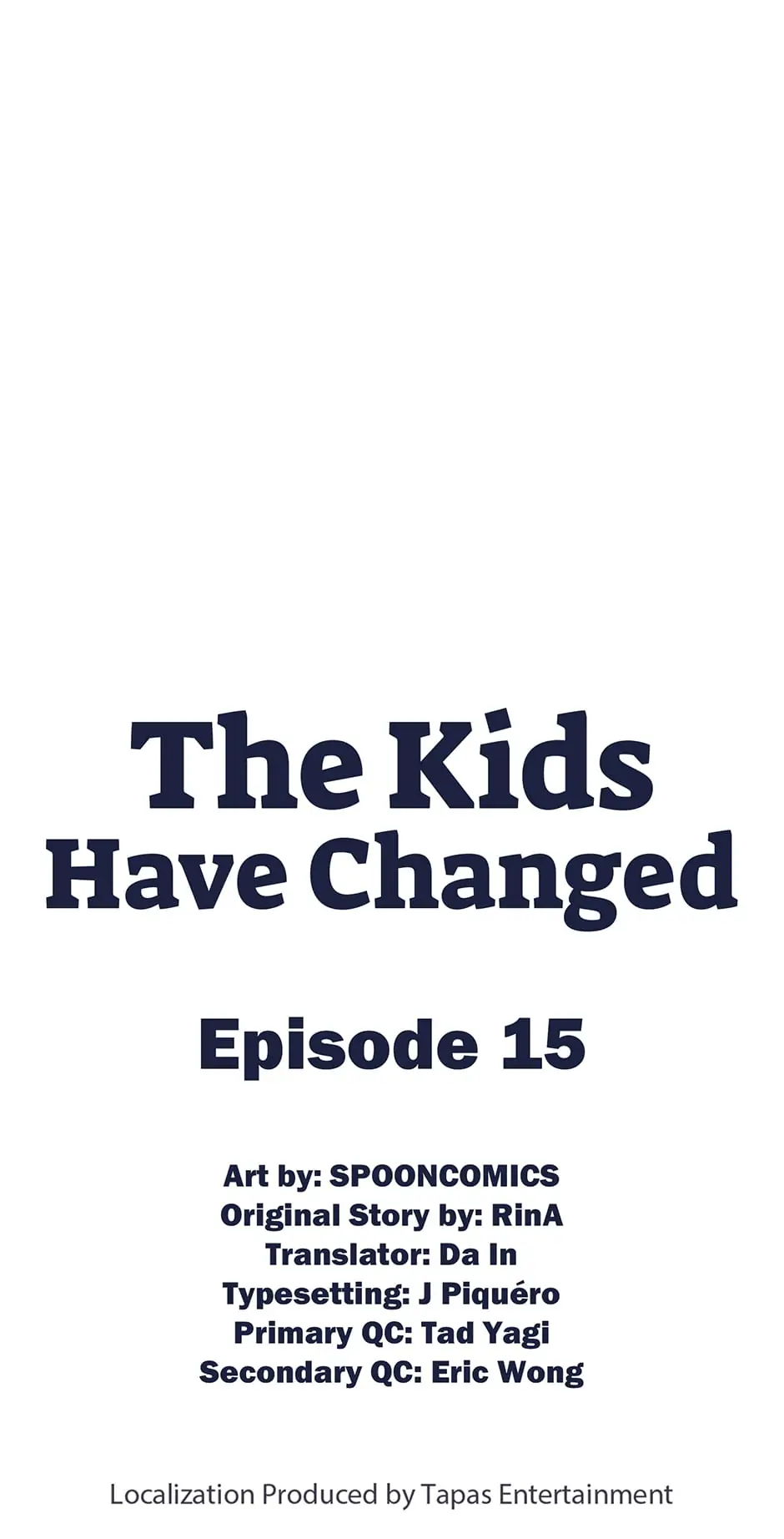The Kids Have Changed chapter 15