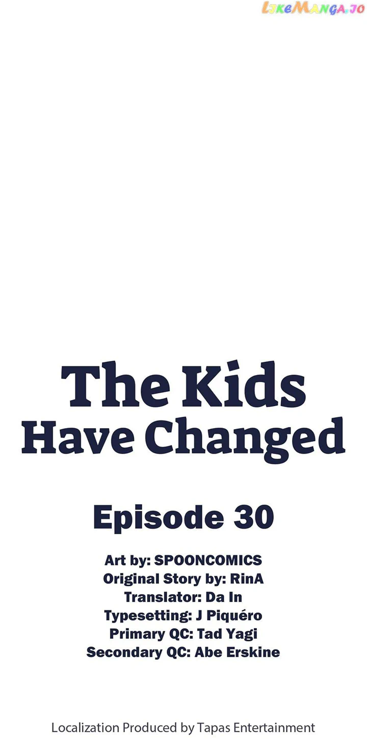The Kids Have Changed chapter 30