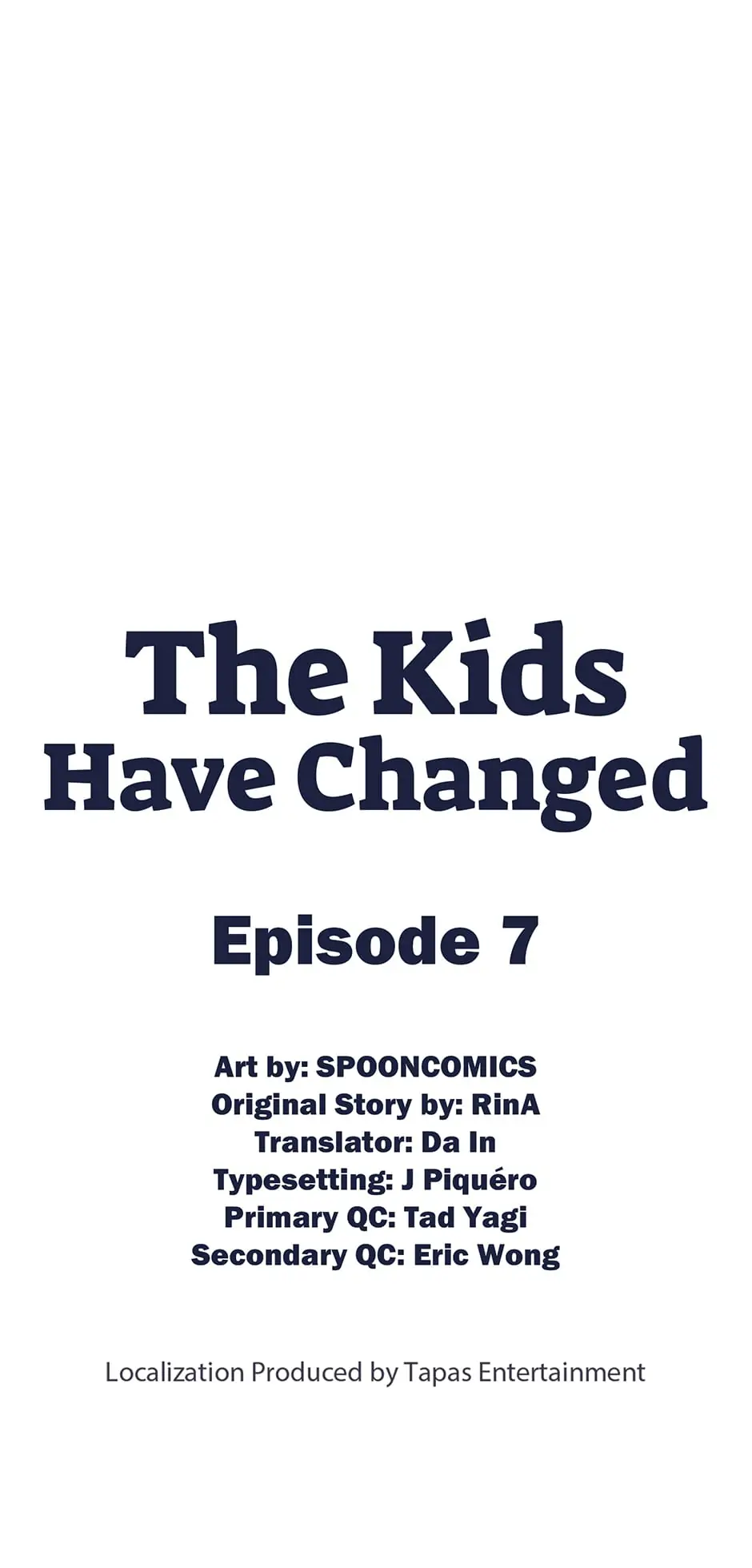 The Kids Have Changed chapter 7