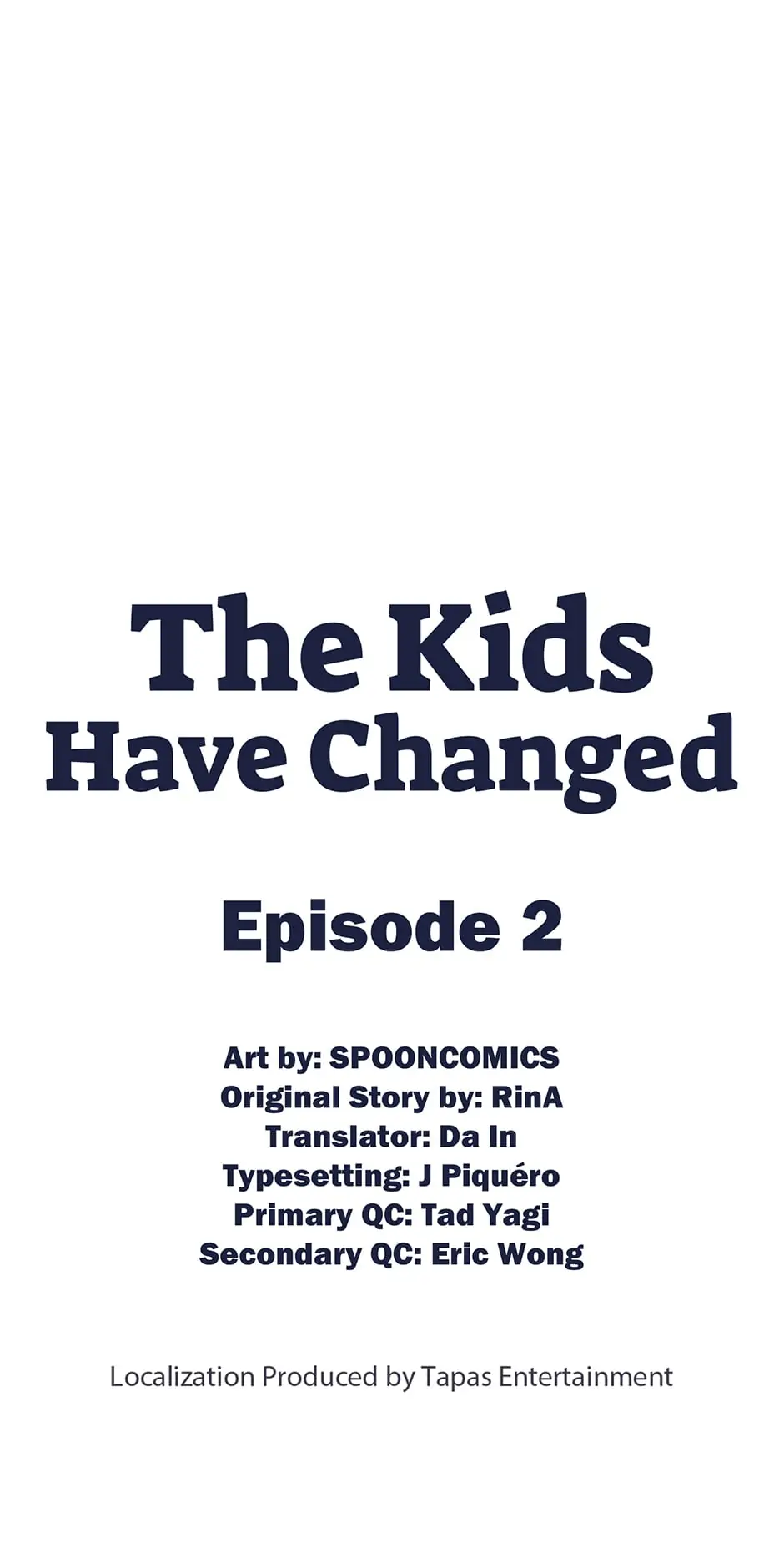 The Kids Have Changed chapter 2