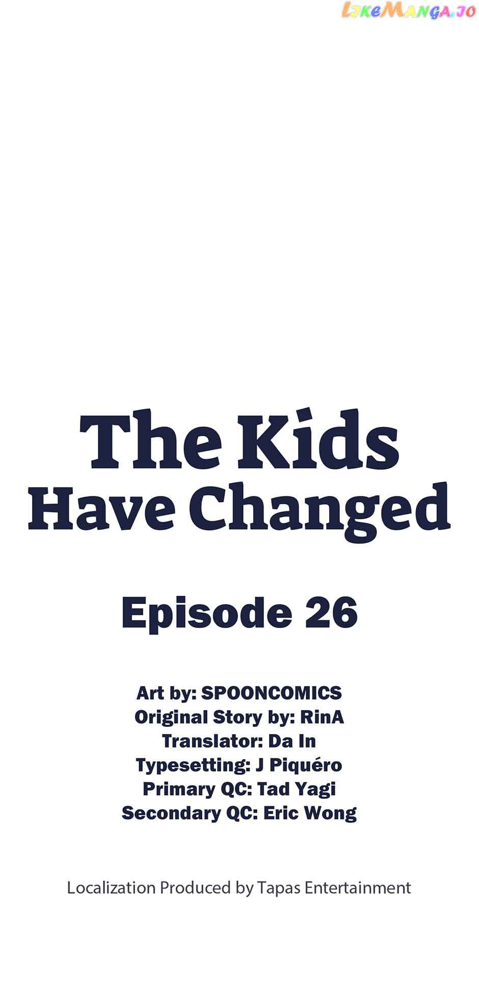 The Kids Have Changed chapter 26