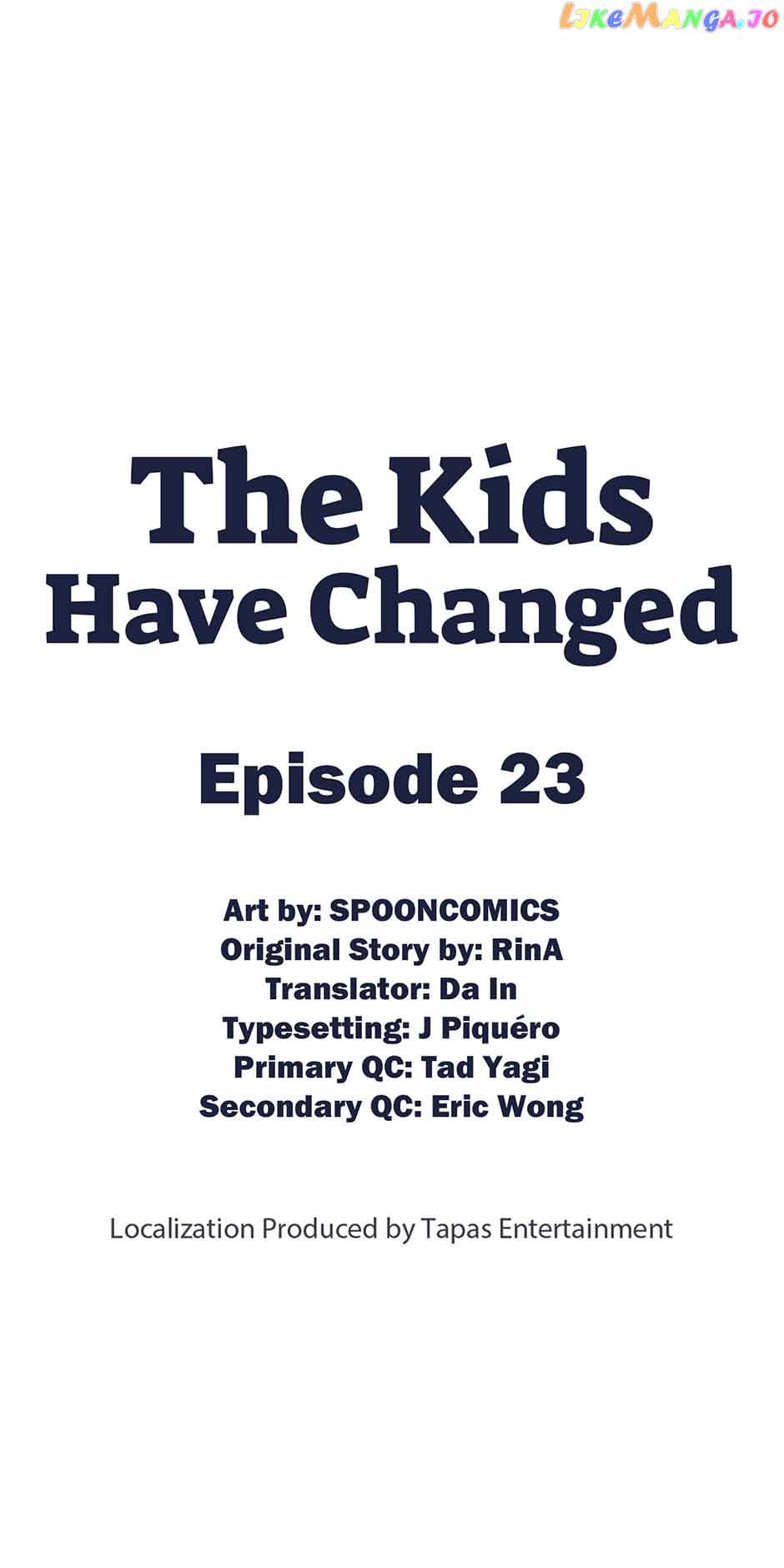 The Kids Have Changed chapter 23