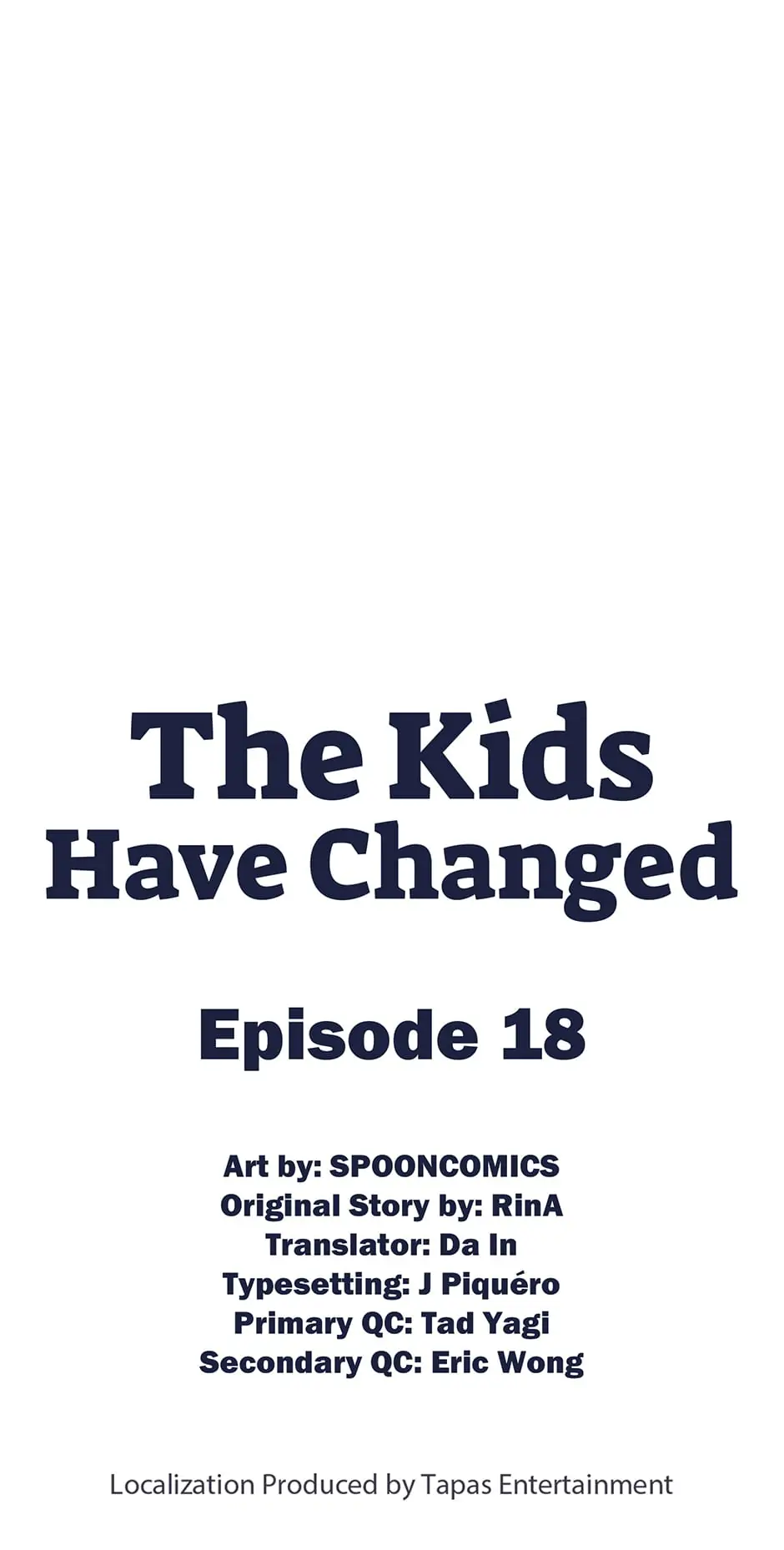 The Kids Have Changed chapter 18