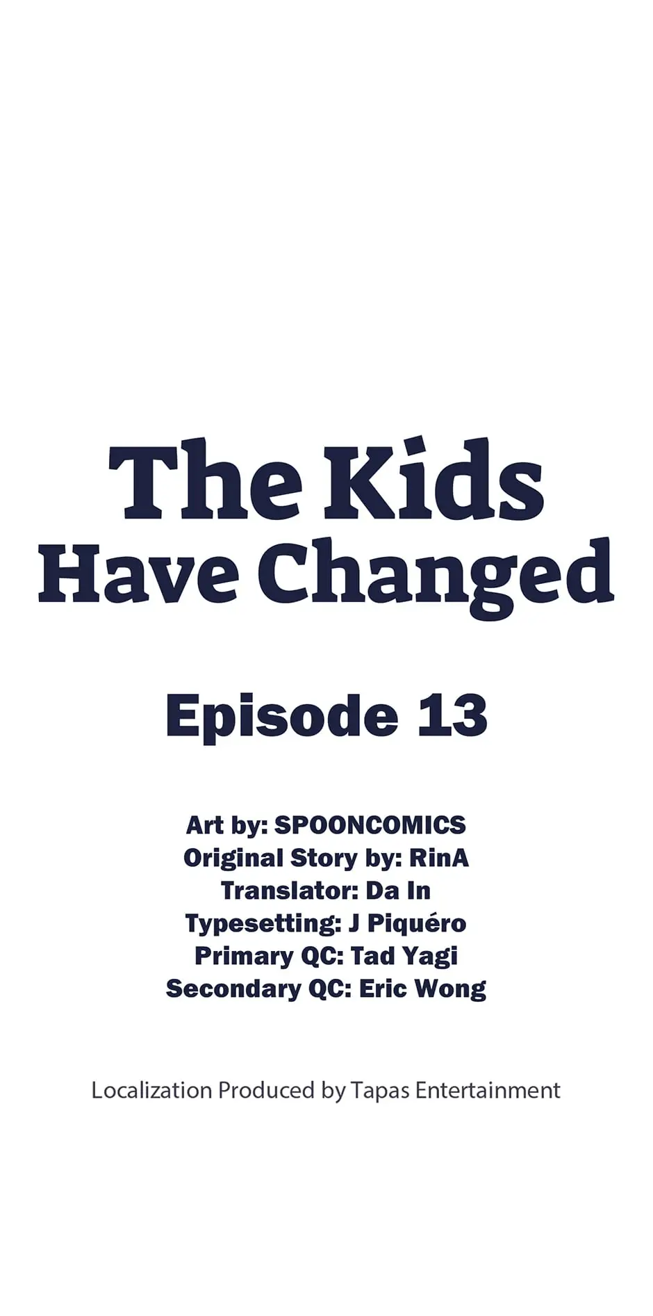 The Kids Have Changed chapter 13
