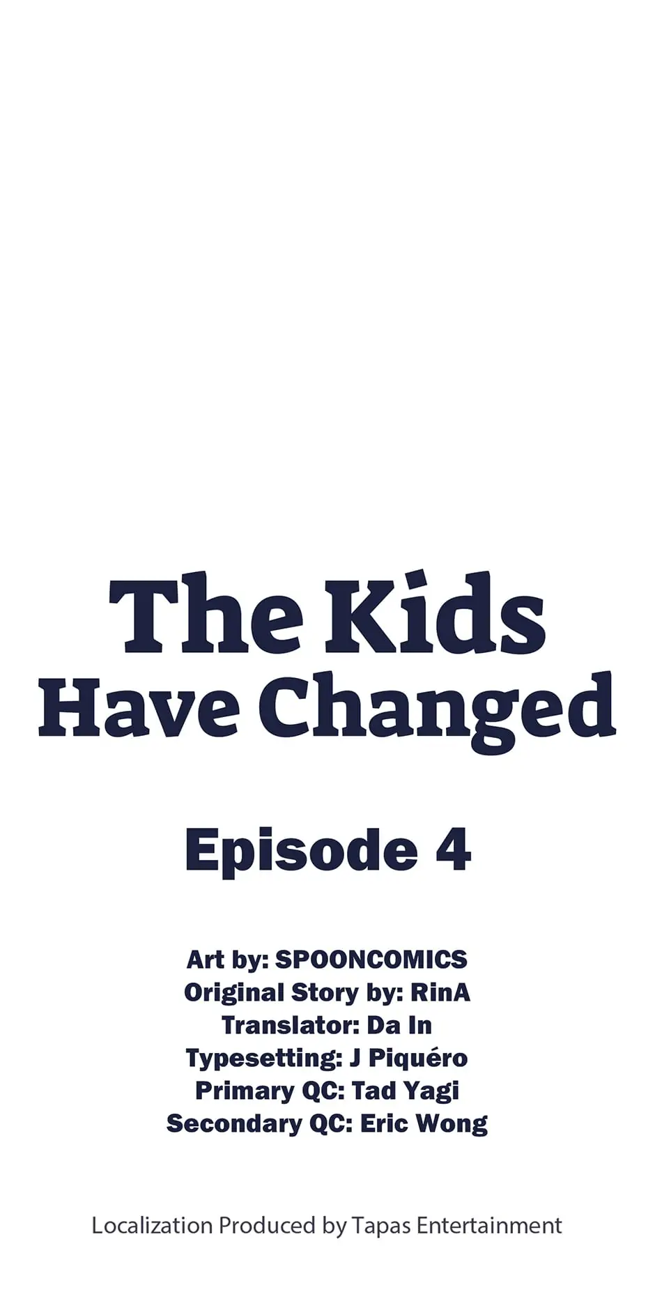The Kids Have Changed chapter 4