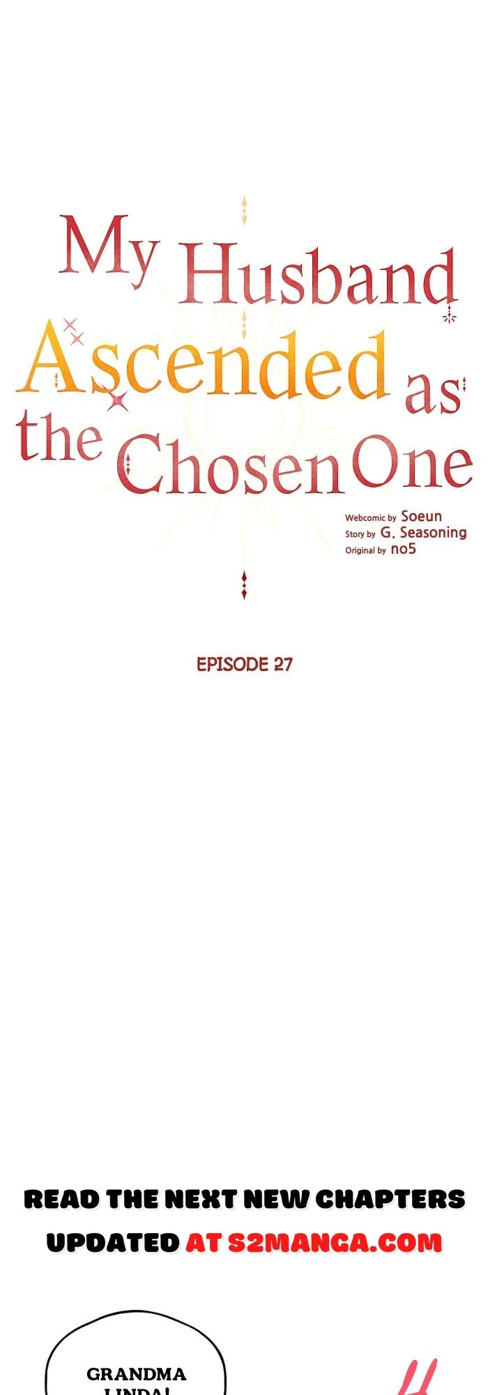 My Husband Ascended as the Chosen One chapter 27