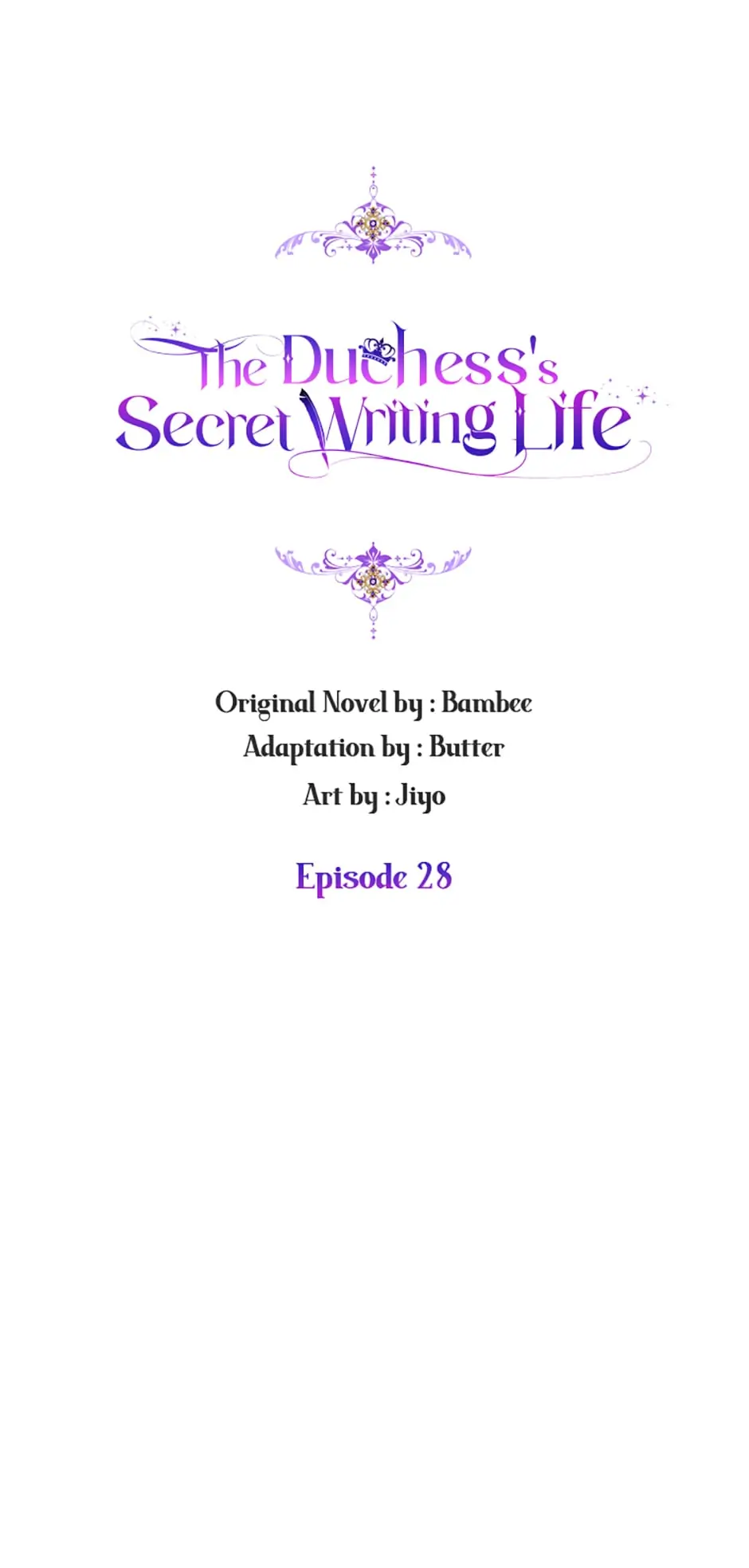 The Duchess’ Secret Writings chapter 28