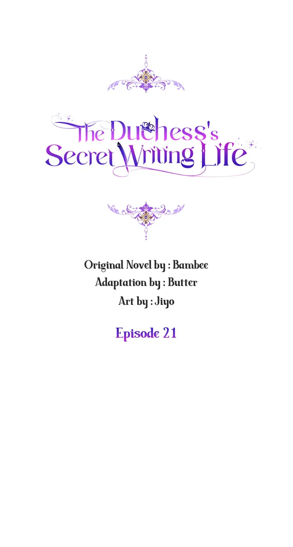 The Duchess’ Secret Writings chapter 21