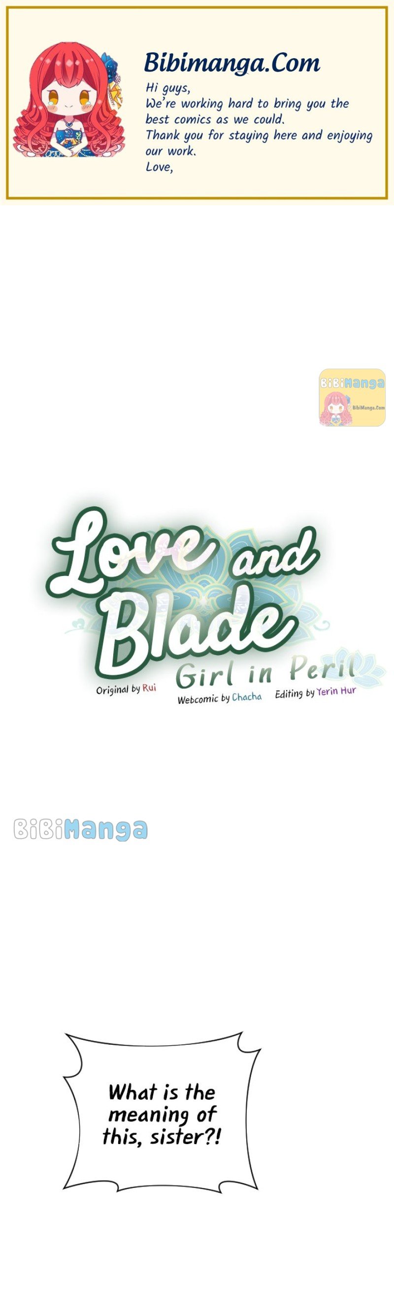 Love and Blade: Girl in Peril chapter 21