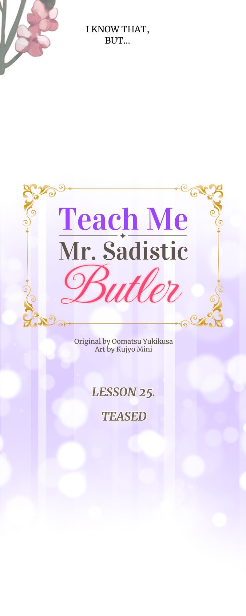 Teach Me, Mr. Sadistic Butler chapter 25
