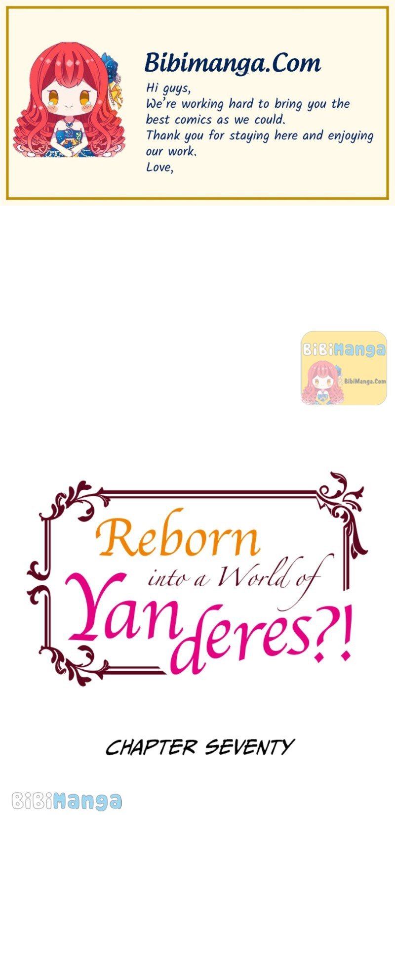 Reborn into a World of Yanderes?! chapter 70
