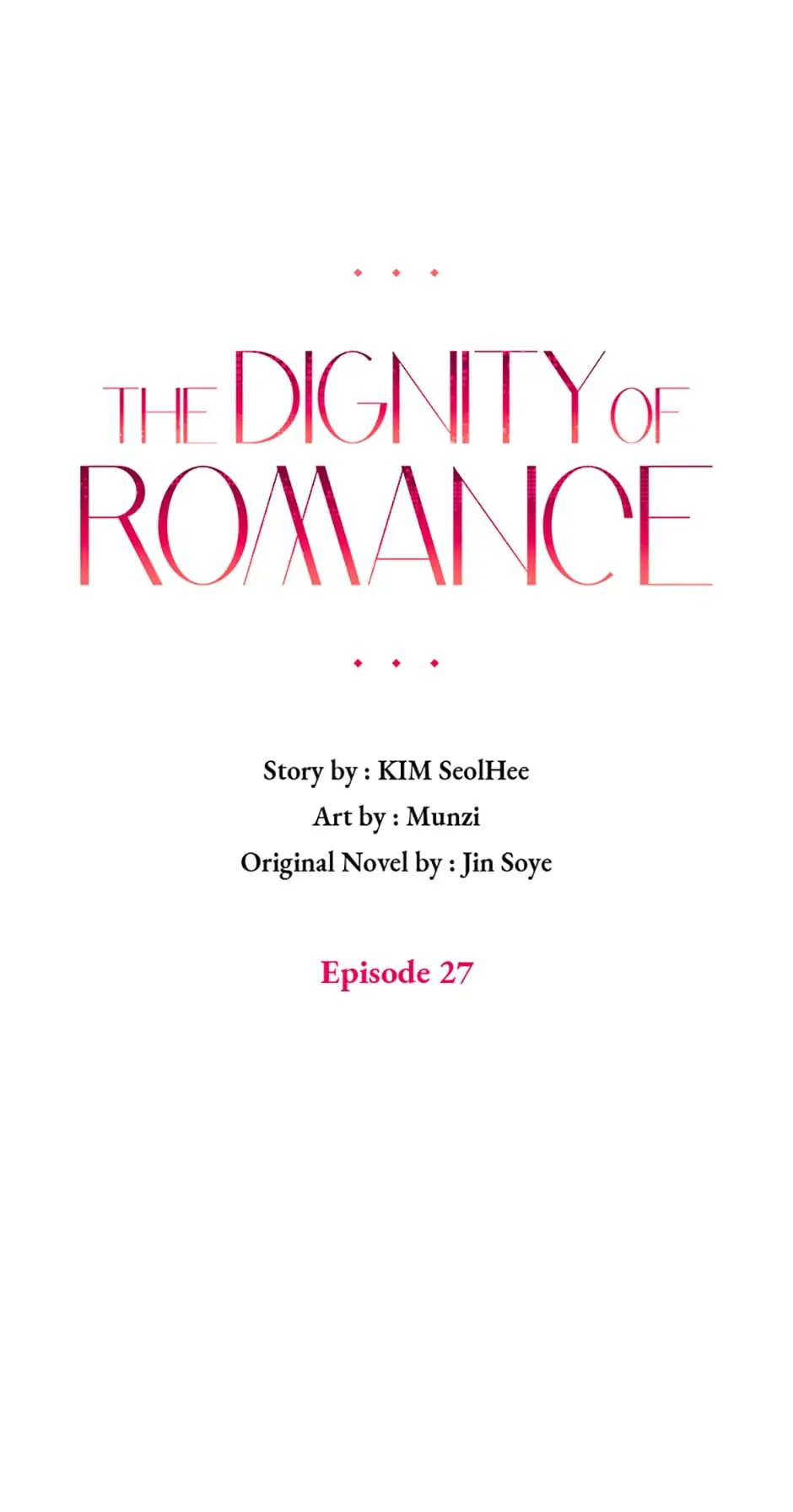 The Dignity Of Romance chapter 27