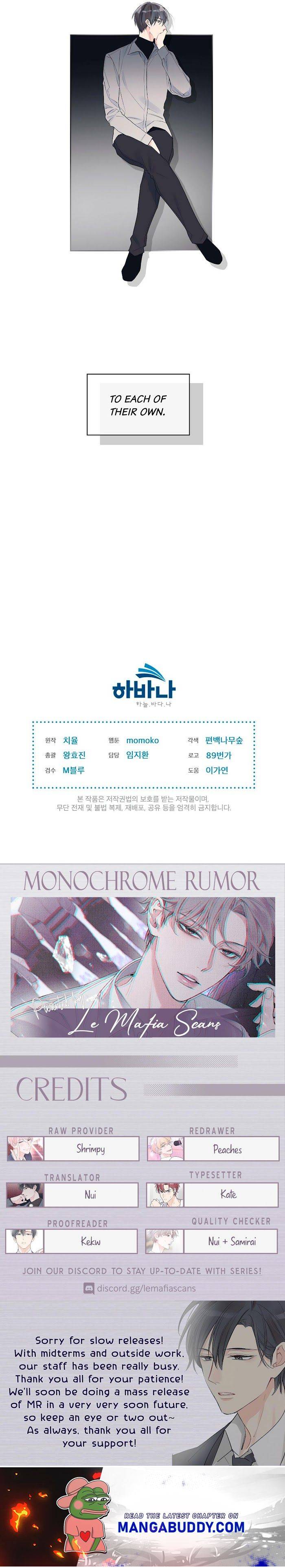 Monochrome Rumor chapter 9