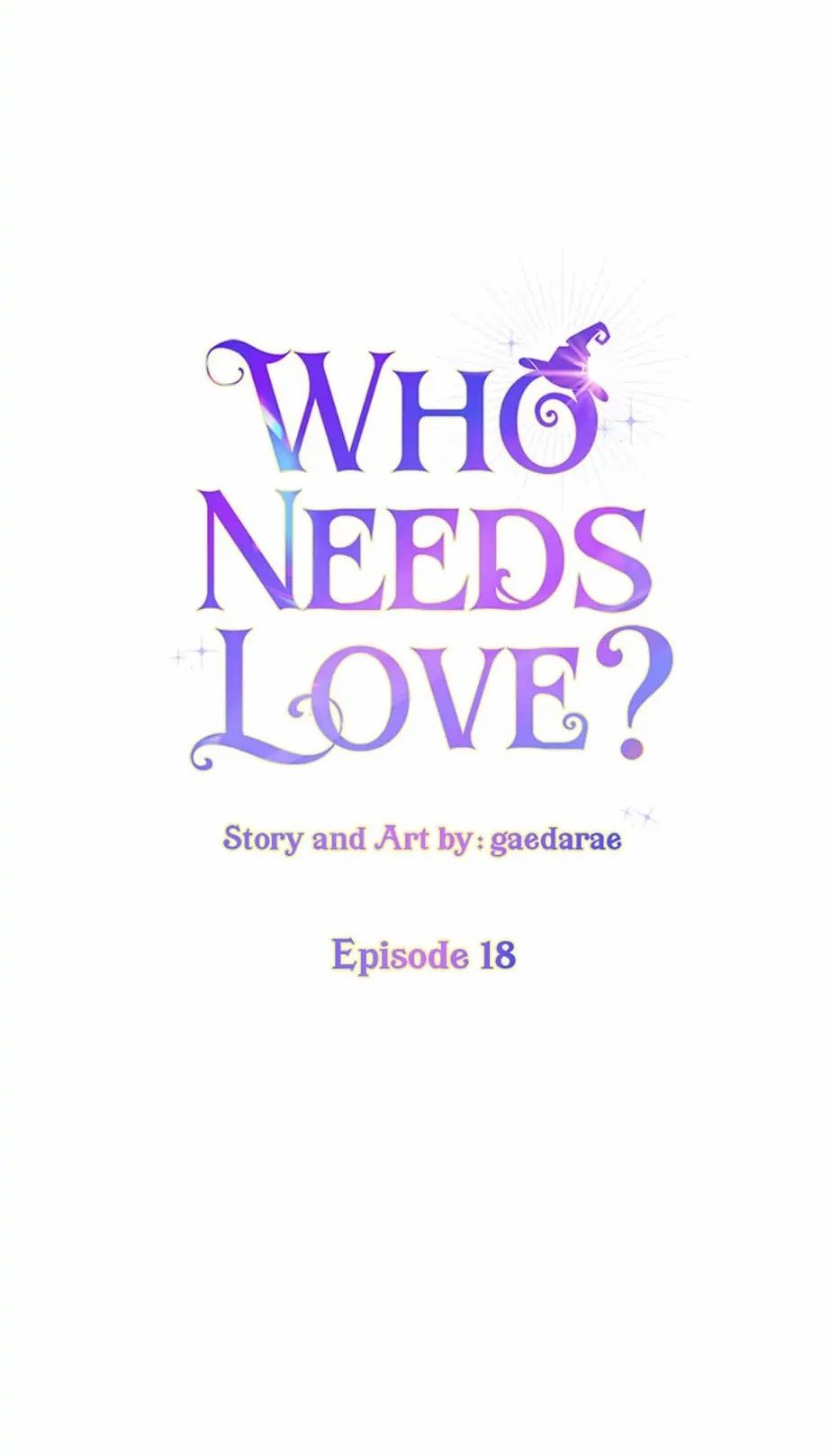 Who Needs Love? chapter 18