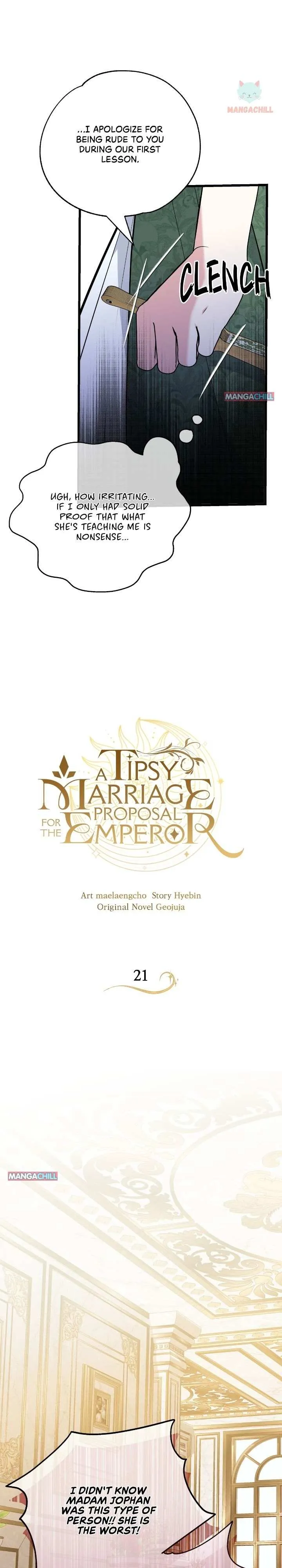 A Tipsy Marriage Proposal for the Emperor chapter 21