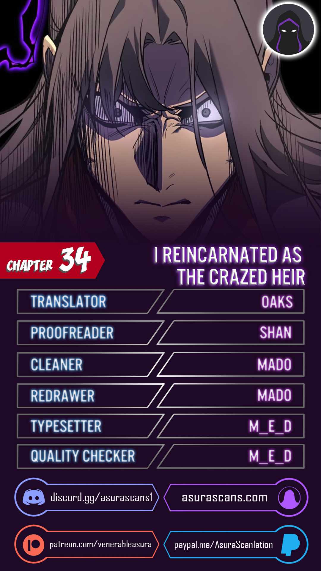 I Reincarnated As The Crazed Heir chapter 34