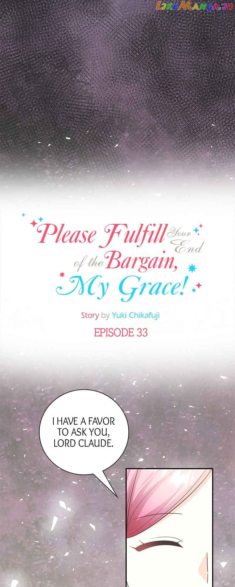 Please Fulfill Your End of the Bargain, My Grace! chapter 33