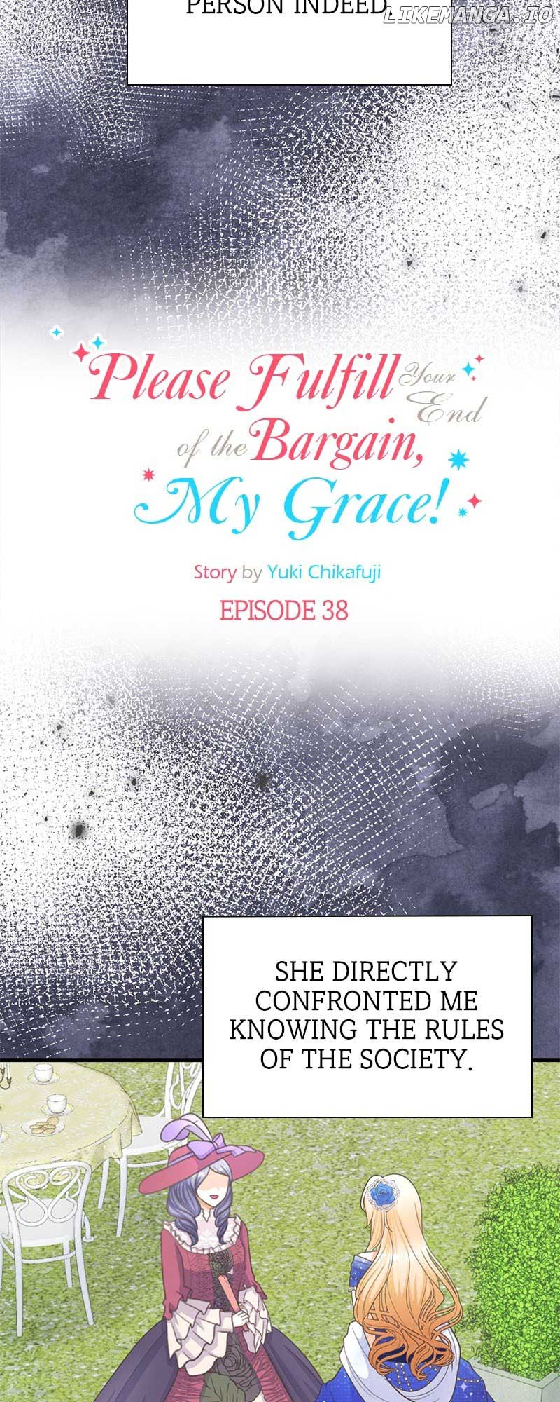 Please Fulfill Your End of the Bargain, My Grace! chapter 38