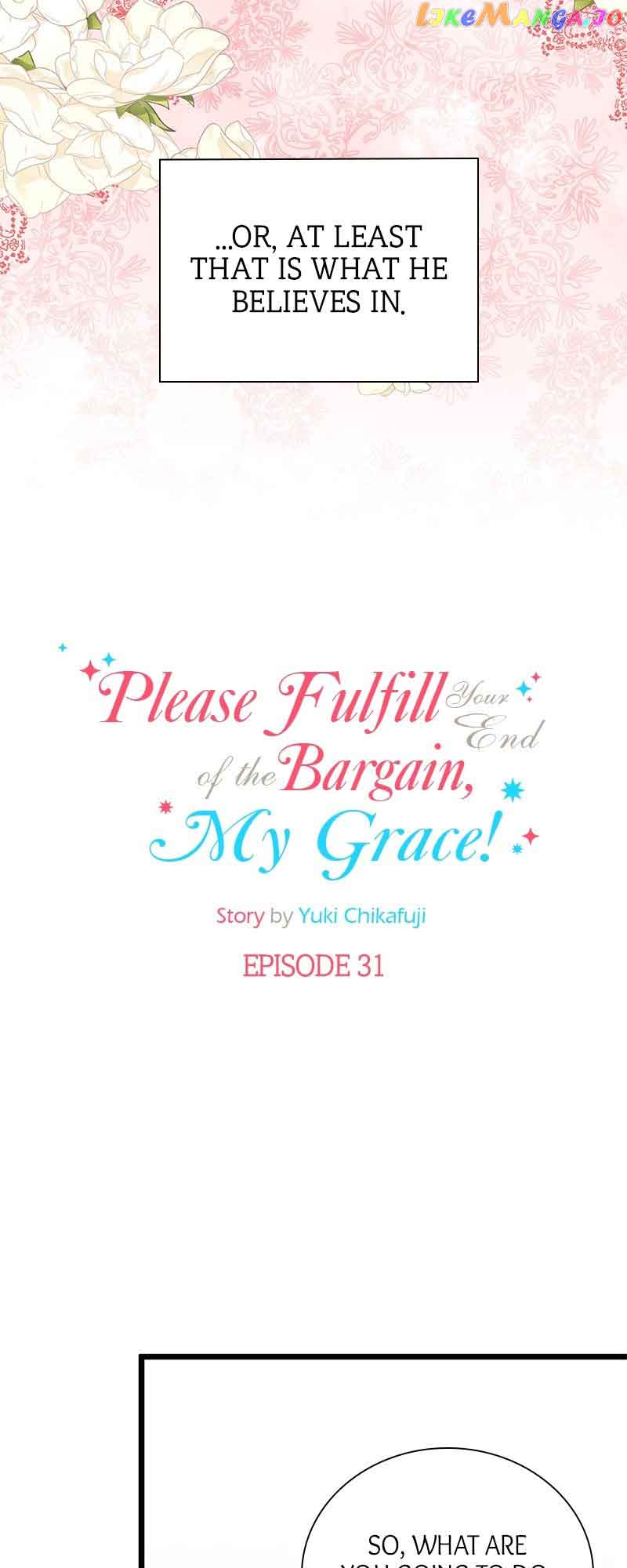 Please Fulfill Your End of the Bargain, My Grace! chapter 31