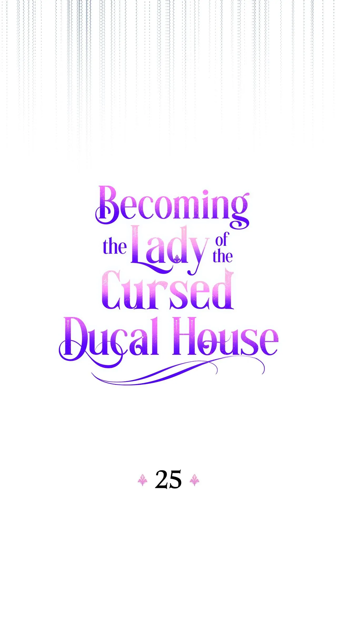 Becoming the Lady of the Cursed Ducal House chapter 25