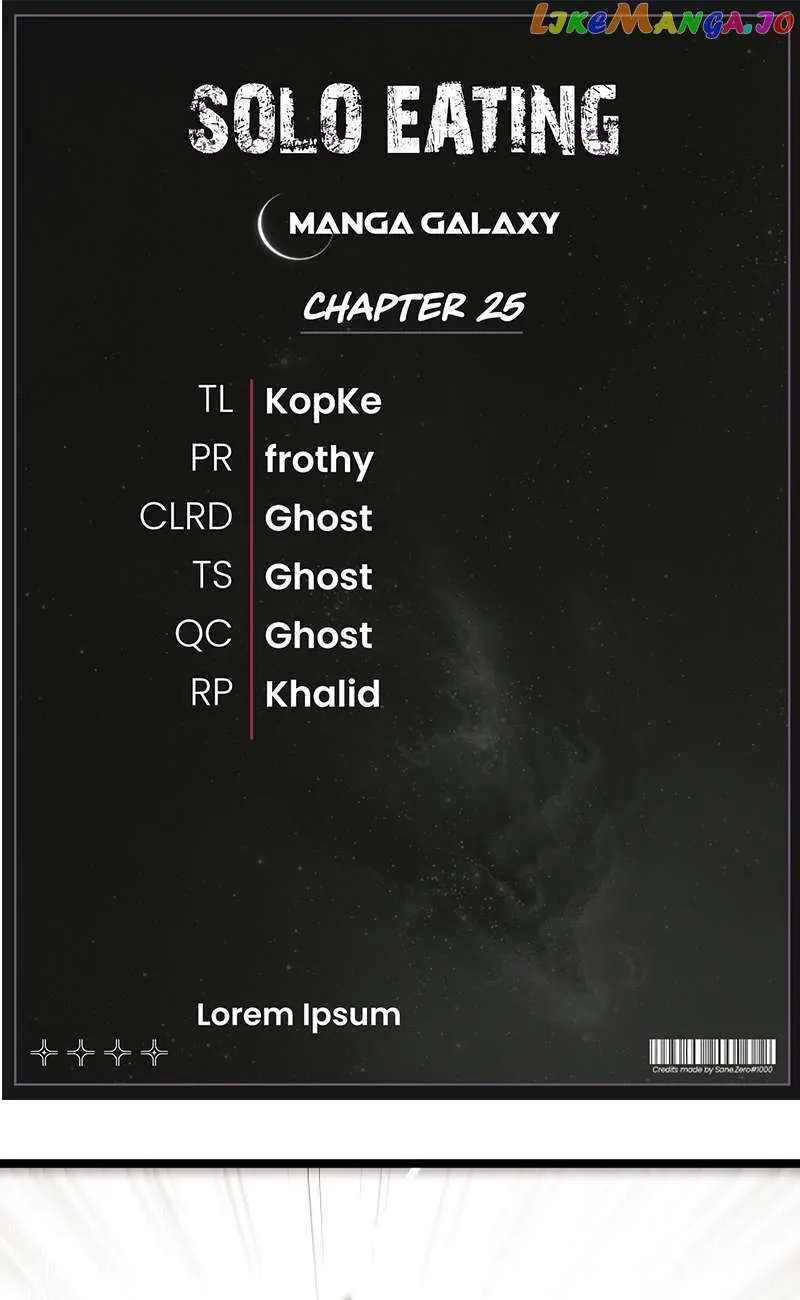 Solo Eating chapter 25