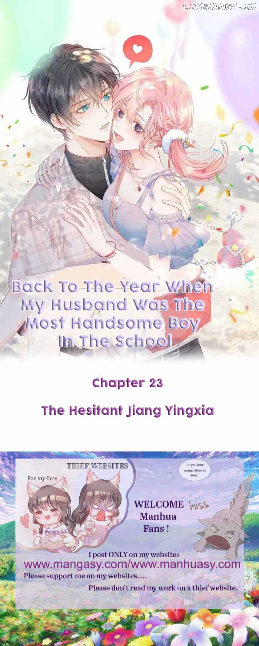 Back to the Year When My Husband was the Most Handsome Boy in the School chapter 23