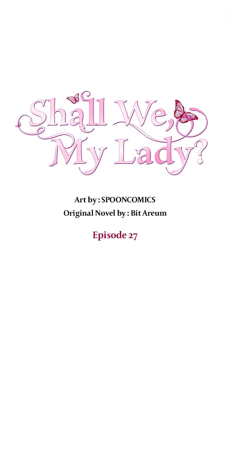 Shall We, My Lady? chapter 27