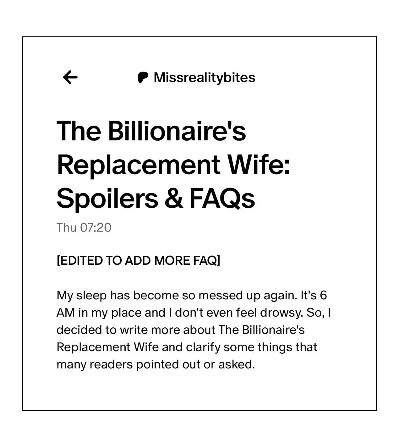 The Billionaire’s Replacement Wife chapter 10